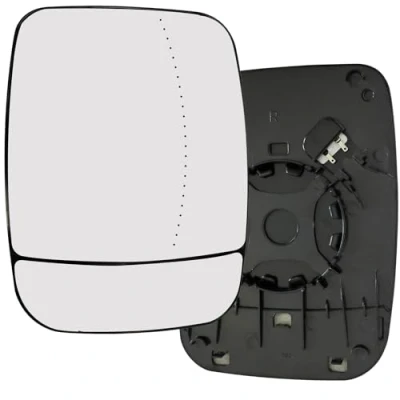 Image of KYYET Exterior Side Wind Mirror Glass fits for Renault Trafic 2014 2020 /Vauxhall Vivaro B 2019/ Nissan NV300 2016 2020/Flat Talento (Right Side)