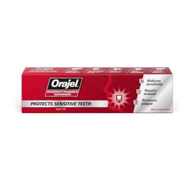 Image of Orajel Toothpaste for Sensitive Teeth, Soothes &amp; Protects gums, Packaging Varies, 75ml