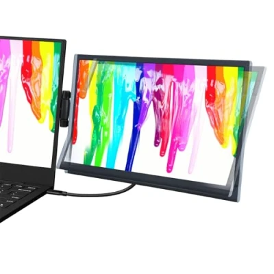 Image of Naievear Portable Monitor,14Inch 1080P FHD laptop Monitor with HDMI &amp; USB Type C for Laptop, PC, MacBook, Xbox, PS3/4, Android Phone
