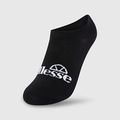 Image of ellesse Women&#039;s Frimo 3 Pack No Show Socks, Black, 6 8.5 UK