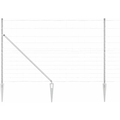 Image of vidaXL Field Fence 1.5x50 m Galvanized Steel