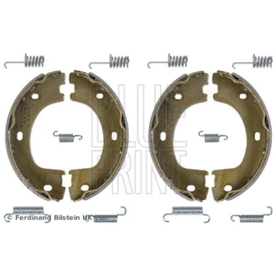 Image of 9064200420, 9064200420S1, A9064200420, A9064200420S1 Handbrake Shoes BLUE PRINT ADBP410050 Rear Axle with fastening/mounting material