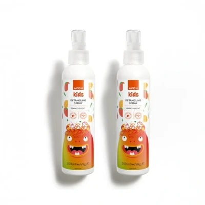 Image of Avon Kids Little Monster Detangling Spray, Moisturise &amp; Tame Tangles Without Tears, Child friendly Haircare Essential, Fruity Mango, 200ml