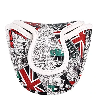 Image of Seacloud Golf Mallet Head Cover UK Flag Putter with Magnetic Closure Club Headcover