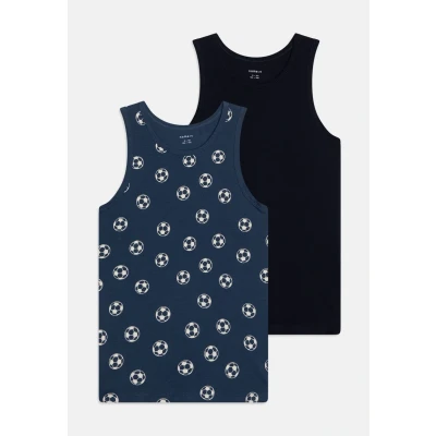 Image of Name it Nkmtank Football 2 PACK Undershirt for kids, Size: 11 12y, Dark denim