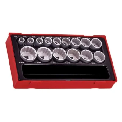 Image of Teng 15 Piece 1/2&quot; Drive AF Socket Set TT1215AF Tool Control System