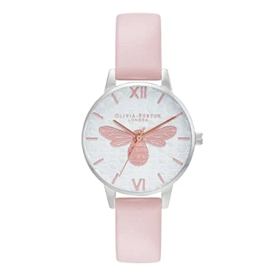 Image of Olivia Burton HONEY BEE Women&#039;s Watch, Analog, Silver,