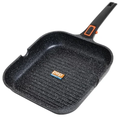 Image of Pep Griddle Pan 29cm with Removable Handle Non Stick Induction Gas and Electric Compatible
