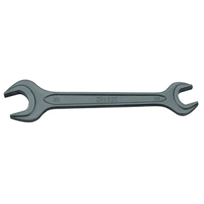 Image of Gedore Open Ended Spanner DIN895, 8 x 9 mm Crisp Stripes Ribbon, 15 Degrees, 1 Piece 6584130 Jaws