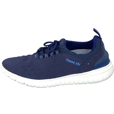 Image of Chung Shi Unisex Duxfree Trainer Sneaker, Navy 8800090, 4 UK