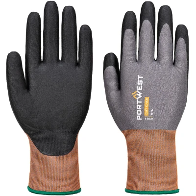 Image of Portwest CT Cut C21 Nitrile Glove Grey/Black Large