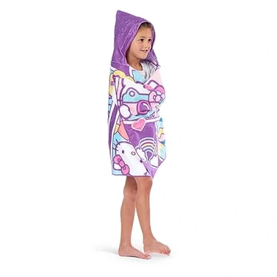 Image of Northwest Hello Kitty Let&#039;s Go Hooded Youth Beach Towel, 21&quot; x 51&quot;,Cotton
