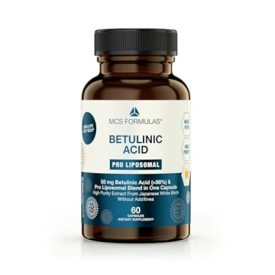 Image of Betulinic Acid Pro Liposomal 50 mg, 60 Vegan Capsules, No additives