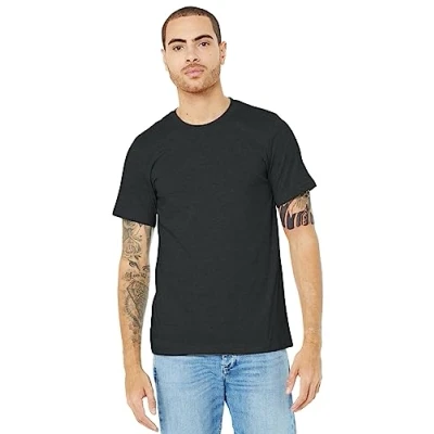 Image of Bella Canvas Adults Unisex Heather CVC T Shirt (L) (Dark Grey Heather)