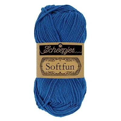 Image of Scheepjes Softfun 2626 Cobalt Yarn 10x50g