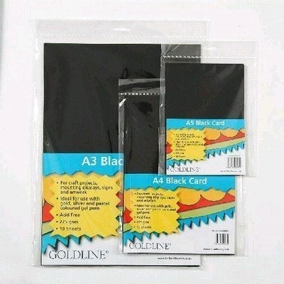 Image of A3 Black Card 240 GSM (Pack of 10 Sheets) BCA3