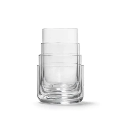 Image of aarke Nesting Glasses, 4 x 290 ml (9.8 fl oz), Crystal Glass, Dishwasher Safe