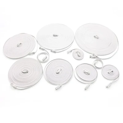 Image of 1aTTack.de 0,5 20m white 10 different Length Cat6 Ethernet cable flat network lan Cat 6 very thin and slim 1000 Mbit/s
