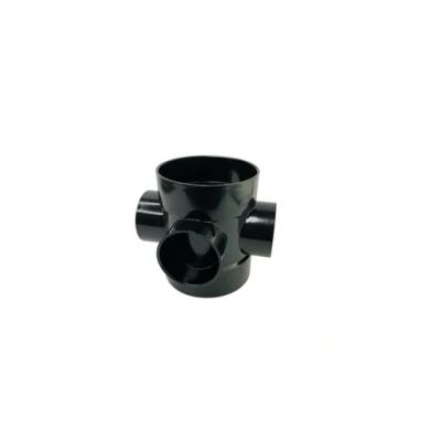 Image of Davant Solvent Soil Double Socket Short Boss Pipe Connector 110mm x 63mm Black