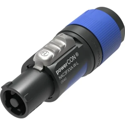 Image of Neutrik® NAC3FXXA W L Powercon Connector Cable 10 16mm Blue