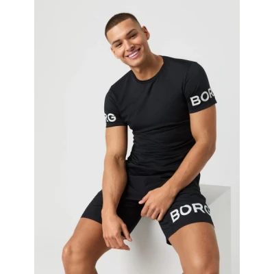 Image of Björn Borg Print Tshirt, Men&#039;s, Size: Medium, Black beauty