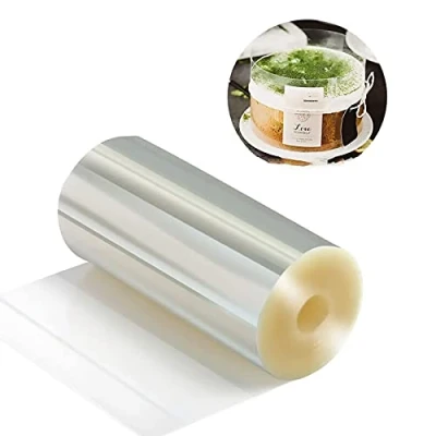 Image of Cake Decorating,Cake Collars 10cm x 10m, Acetate Rolls, Clear Strips, Transparent Mousse Sheets for Chocolate Baking Decorate