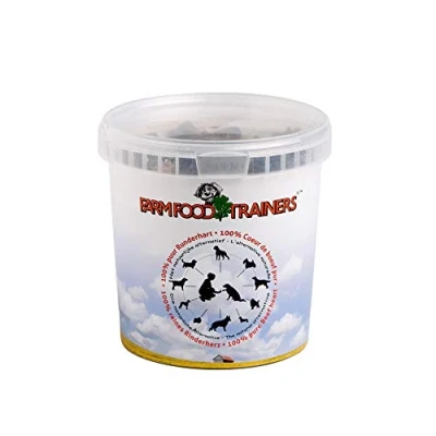 Image of Farm Food Trainer Beef Heart Dog Treats 333gm Tub
