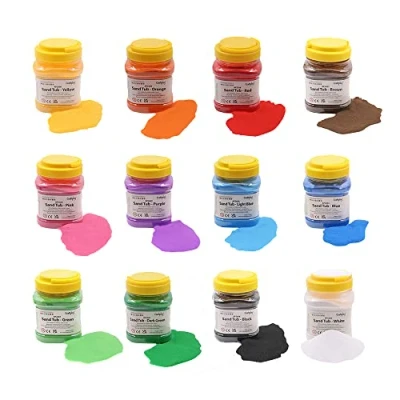 Image of Craftplay Coloured sand art 1 KG Tub Free flowing (Set of all 12 colours)