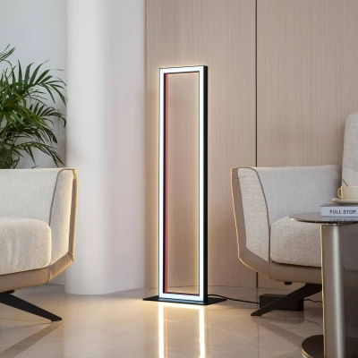 Image of Lucande Smart LED floor lamp Tjado, RGB, CCT, remote control