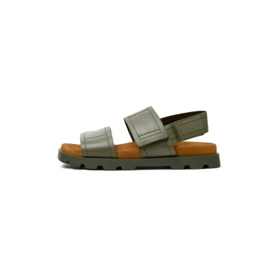 Image of Camper Brutus Walking sandals, Men&#039;s, Size: 5.5, Mittelgrün Leather