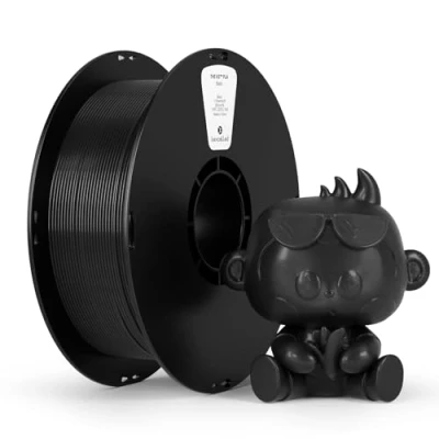Image of kexcelled PLA Filament 1.75 mm, Toughness Enhanced 3D Printer Filament, Dimensional Accuracy +/ 0.03 1 kg Spool (2.2lbs), 330 Meters, Compatible with FDM Printer, Black