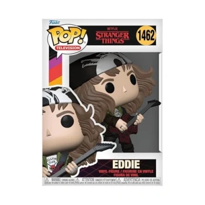 Image of Funko POP! TV: Stranger Things Hunter Eddie With Guitar​​ Collectable Vinyl Figure Gift Idea Official Merchandise Toys for Kids &amp; Adults TV Fans Model Collectors and Display