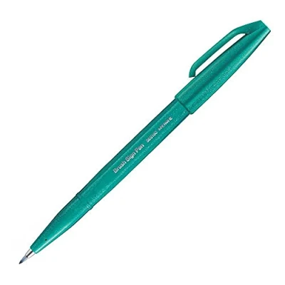 Image of Pentel Brush Sign Pen Turquoise