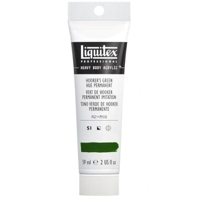 Image of Liquitex Professional Heavy Body Acrylic Paint 59 ml tube, Hooker’s Green Hue Permanent