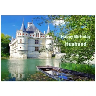 Image of Beebooh cards Azay le Rideau Castle Husband birthday card