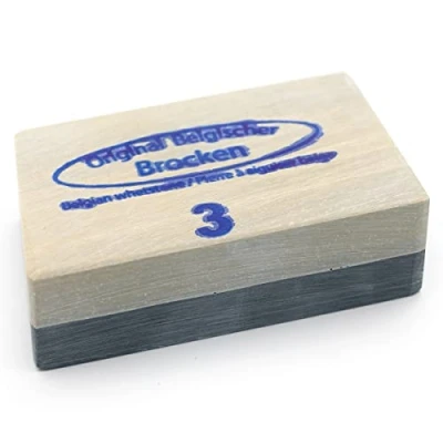Image of REMOS Professional Body Care Knife Sharpener, Natural Belgian Chunk No. 3 Standard, Extra Fine, 6 x 4 cm, 120 g