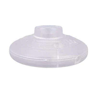 Image of Foot Press Switch, 2A Round Floor Switch for Standing and Lamp (Transparent)