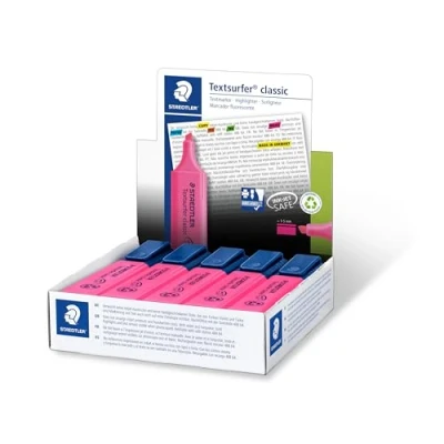 Image of STAEDTLER 364 23 Textsurfer Classic Highlighter Pink (Box of 10)