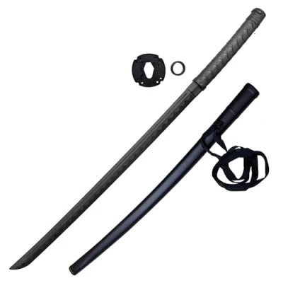 Image of Training Bokken Japanese Katana Sword Polypropylene with Scabbard and Tsuba 39 inches