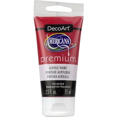Image of Premium Acrylics Pyrrole Red Artist Paint, Acrylic, 3.8 x 13.7 cm