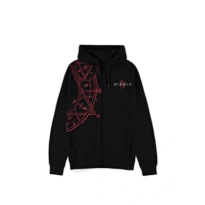 Image of Diablo IV Liliths Sigil Men&#039;s Boys&#039; Zip Hoodie, black, M
