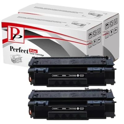 Image of 2 Black Compatible Toner Cartridge Replace Q7553A for HP Laserjet P2014 P2015 P2015d P2015dn P2015n P2015x M2727 Printer