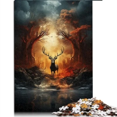Image of Puzzle for Adults wilderness 1000 Piece Jigsaw and children Cardboard PuzzlesGreat Gift Size: 26x38cm