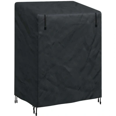 Image of vidaXL Outdoor Swing Cover Black 120 x 90 155 cm 600D Oxford Fabric