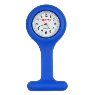 Image of Gima Silicone Nurse Watch, Round Dial, Blue Colour