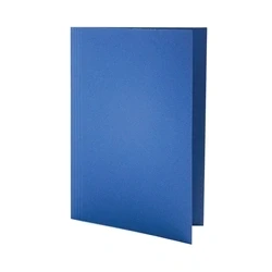 Image of Guildhall Foolscap Blue Mediumweight Square Cut Folder [Pack of 100]