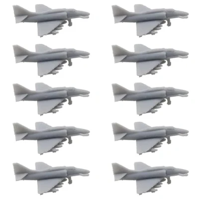 Image of 10PCS A 4 Skyhawk Fighter 1/2000 1/350 Scale Model Battle plane Military Airplane DIY Miniature Mould Collection(1/350 (34mm))