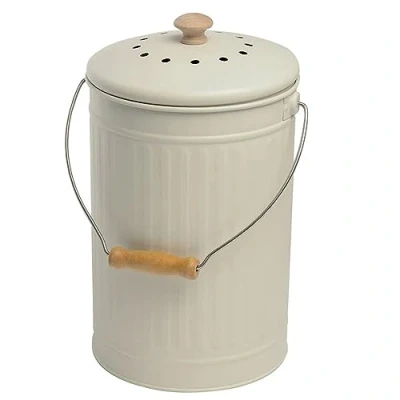 Image of Eddingtons 7 Litre Compost Pail / Bin Chalk
