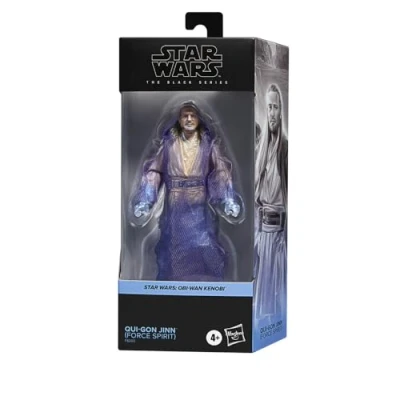 Image of Hasbro STAR WARS Qui Gon Jinn (Spirit of the Force) Fig. Black Series 15cm