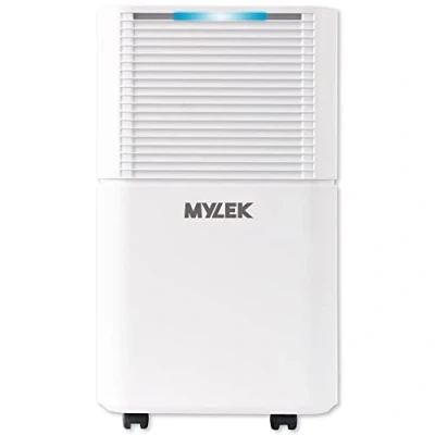 Image of MYLEK Dehumidifier Extracts 12L Day With Digital Display, Smart Humidity Sensor, Continuous Drainage Option for Drying Clothes &amp; Ideal Damp Rooms and Mould
